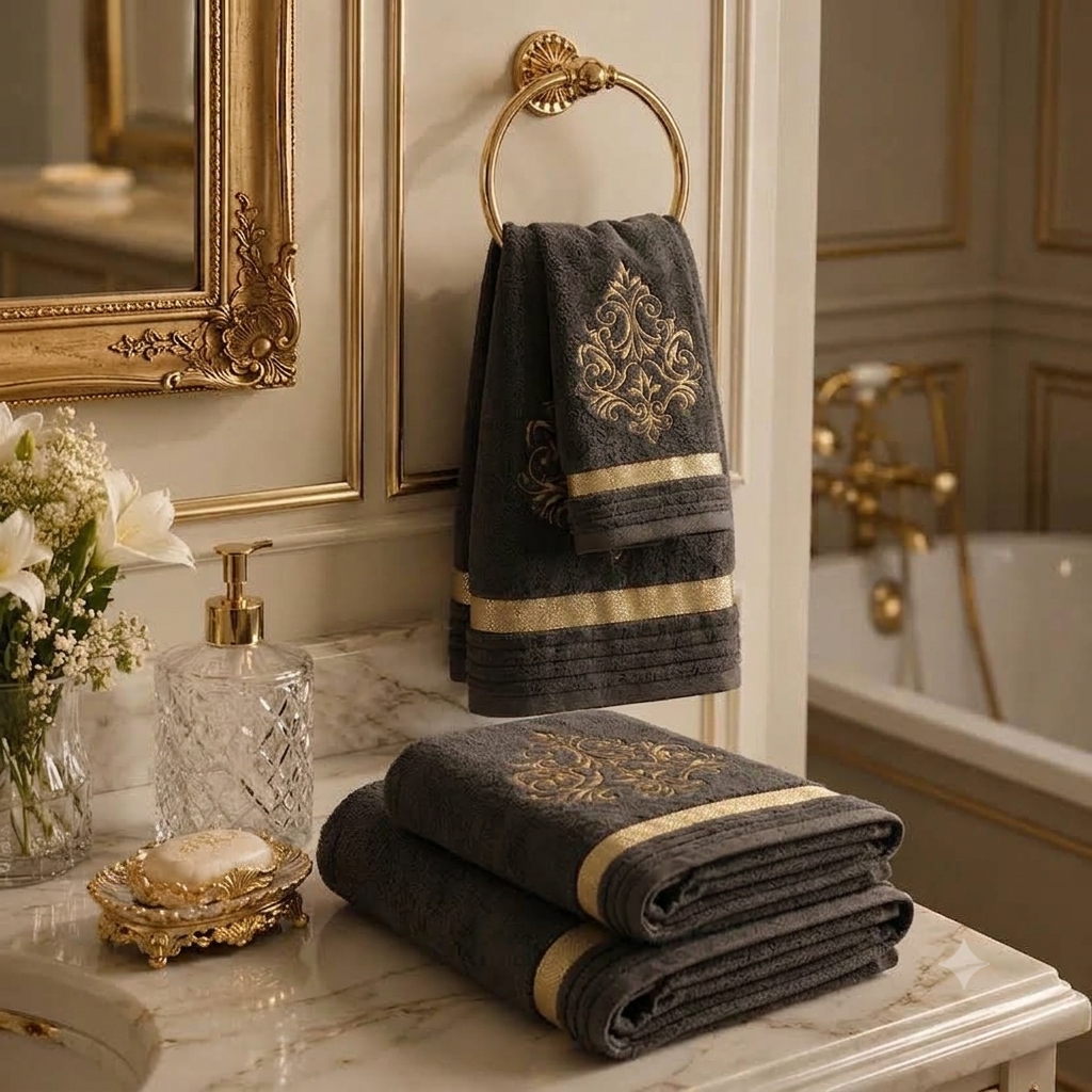 Premium Cotton Bath Towel Set (4 Piece)