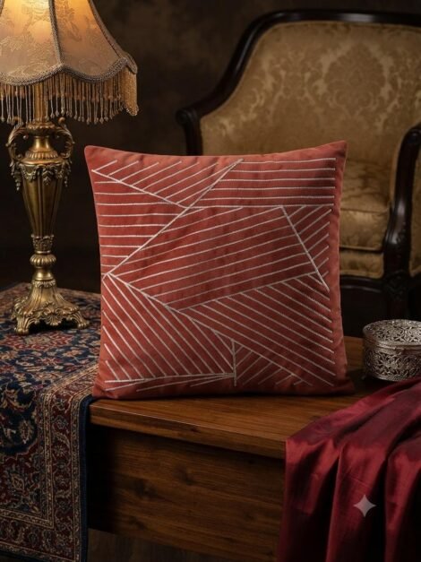 Size 16*16 inches red color/ Fabric velvet